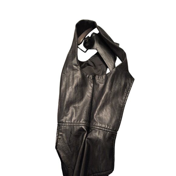 Rachel Roy Pleather & White Jersey Dress Size 6 - Picture 3 of 4